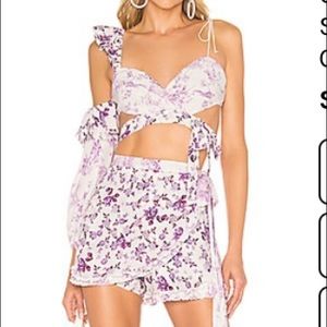 For Love and Lemons crop top and skort